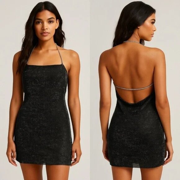 Choosy Crystal Sexy Dress Size XS - Picture 1 of 14